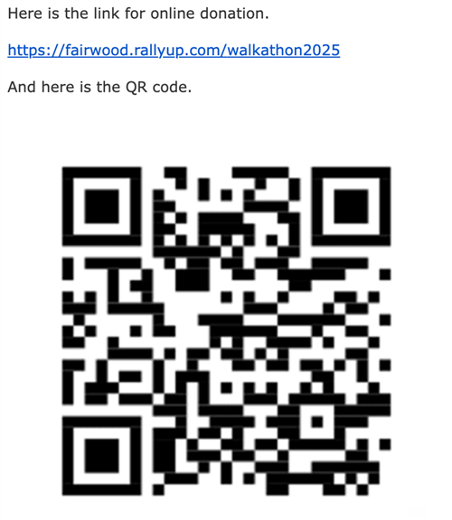 Online pledge QR Code